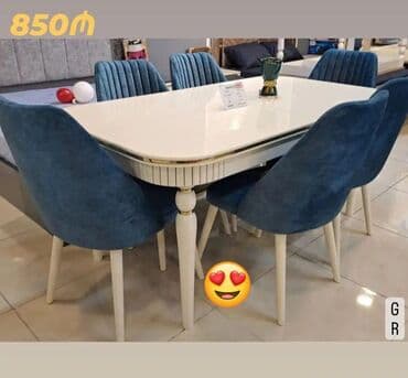 su nasosu hidrofor: Qonaq otağı üçün, Yeni, Dördbucaq masa, 6 stul — 1