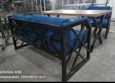 stul ev ucun: Balkon üçün, Yeni, Açılmayan, Dördbucaq masa, 2 stul — 9