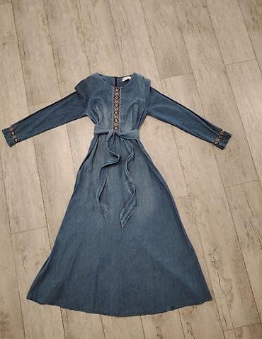 2 ci el donlar: İncə Cins son

- Material: yumşaq denim (cins) parça — 1