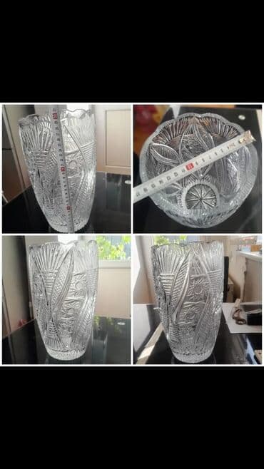 Другой декор и предметы интерьера: Одна ваза, Хрусталь — 1