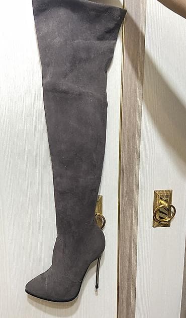 sapo: Çəkmə, Ölçü: 36, rəng - Boz, Yeni — 7