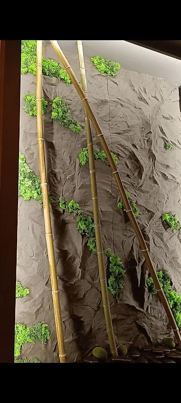 3d panel: Dekorativ “yaşıl divar” və Zen kompozisiyası - Daxili məkanlar üçün — 2