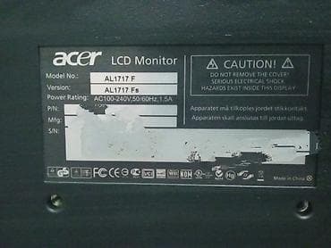 кампютер: *Salam real aliciya endirim olunacaq* Acer LCD monitor – Model — 4