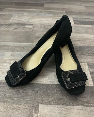 домашние женские тапочки балетки: Балетки, Размер: 39, цвет - Черный, Б/у — 1