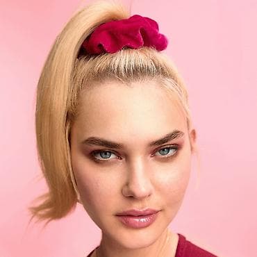 Cibli saç aksesuarı – iri, yumşaq “scrunchie” - Material: məxməri — 3