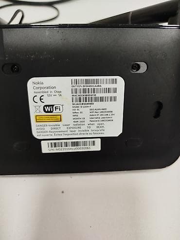 Nokia G-120W-F GPON ONT + Wi‑Fi router Xüsusiyyətlər: - Model: Nokia