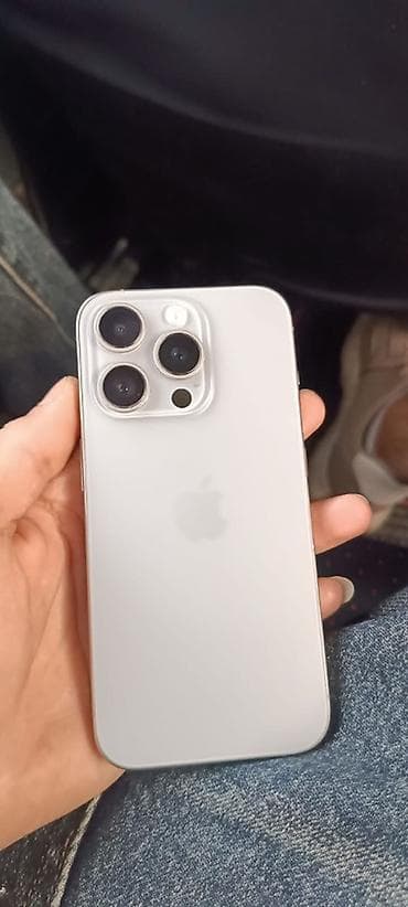 iphon 15 pro: IPhone 15 Pro, 128 GB, Natural Titanium, Simsiz şarj, Face ID — 1