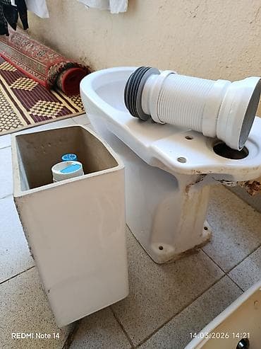 сад: Unitaz və çən dəsti 30azn heç bir qırığı falan yoxdur sağlam — 3