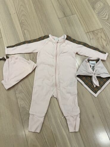 labubu ucuz: Uşaq dəsti, Qız üçün, 3 - 6 ay, Burberry — 1