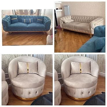 gence divan: 2 Divan 2 kreslo ela veziyyetde cox keyfiyyətli matrealdir Tecili — 1