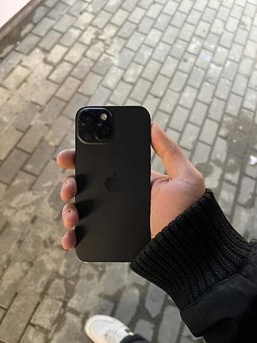 hp 15: IPhone 15, 128 GB, Qara, Simsiz şarj, Face ID, Sənədlərlə — 3