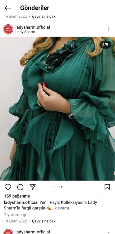 ikinci el don: Ziyafət donu,Lady sharmdan alınıb,bir dəfə geyilib42razmerdir — 9