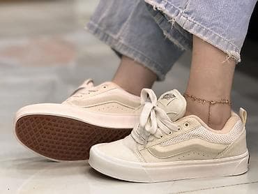 toy geyimi: Vans Bej rəngli unisex idman ayaqqabısı - Stil: klassik skate/sneaker — 1