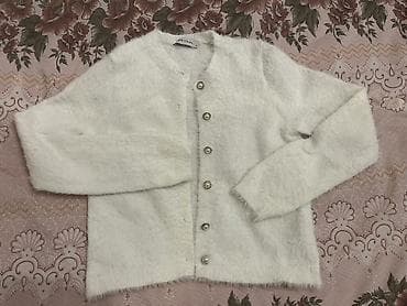 ag jaket: LCW Vision qadın kardiqanı - Rəng: ağ - Ölçü: S (etiketdə göstərilib) — 1