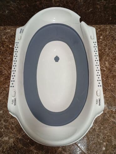 yuxuda körpe uşaq görmek: Uşaq üçün qatlanan vanna/hamam leğəni - Ölçü: oval forma, geniş — 2