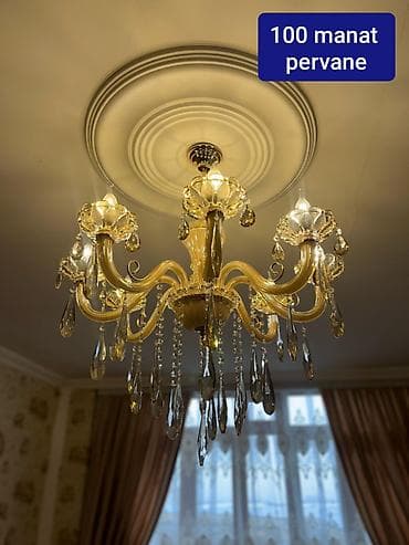 lüstür: Çılçıraq, 6 lampa, Xrustal — 1