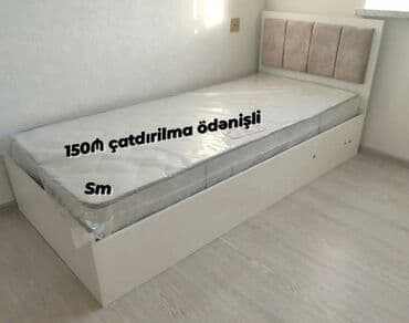 tək carpayi: *Tek nəfərlik çarpayı* Rəng seçimi var . 📏ölçü 90/1m90 sm — 2