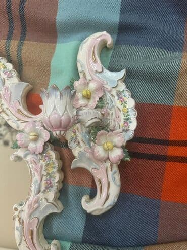 Qida məhsulları: Çılçıraq, 6 lampa, Farfor — 11