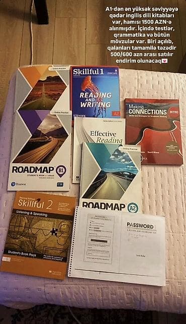 İngilis dili üzrə tam paket kitablar toplusu – A1-dən yüksək
