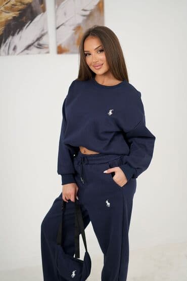 велюровые мужские спортивные костюмы: Qadın idman dəsti – 3 rəngdə - Üst və şalvardan ibarət komfortlu — 3