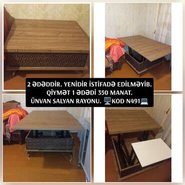 saxlama gabi: Çevrilən mexanizmli kofe/jurnal masası - Transformasiya olunan — 1