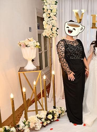 hv8 ultra max: Qara rəngli ziyafət geyimi - Modell: uzun, zərif siluetli — 1