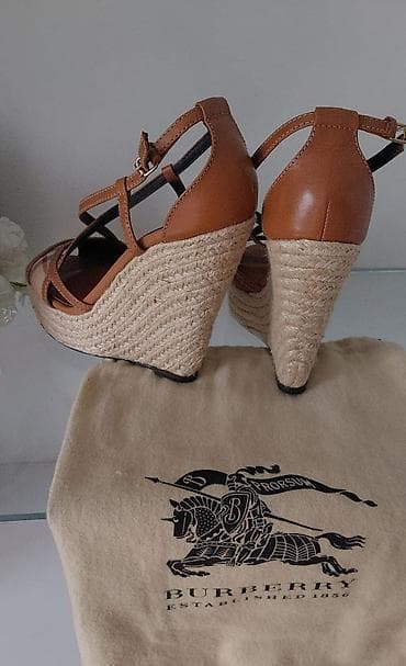 Босоножки, сандалии, шлепанцы: Burberry, Размер: 37, цвет - Коричневый, Новый — 3