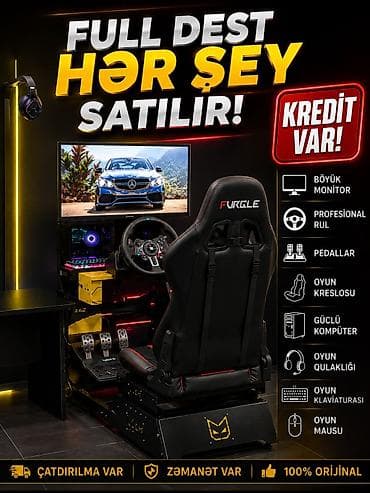 Tam oyun simulyator dəsti – real sürüş təcrübəsi üçün komplekt