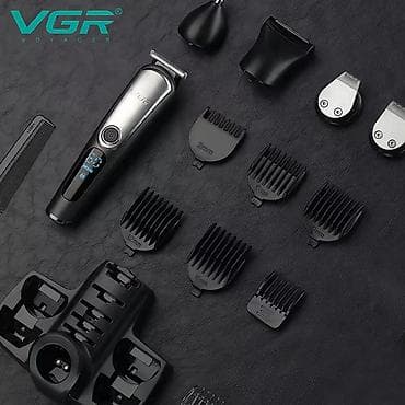 тример: VGR V 105 - 5in1 trimmer dəsti / Shaver / 600mah / İPX6 / LED Displey — 5