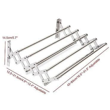 asilqan az: Divara bərkidilən qatlanan paltar/quruducu asılqan - Material — 3