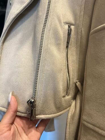 kişi üçün yay gödəkçələri: Godekce. Pudra renginde. Medium olcu. Az geyinilib. Deri deyil parca — 3