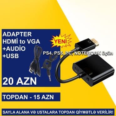 Skanerlər: HDMİ Adapterlər SAYLA ALANA VƏ USTALARA TOPDAN QİYMƏTLƏ VERİLİR! ⭐HDMİ — 9
