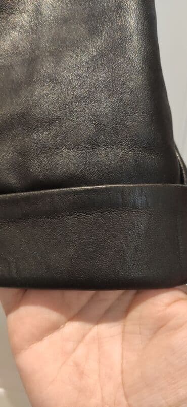 deri pencekler: Təbii dəridən qadin pencəyi(layka) — 3