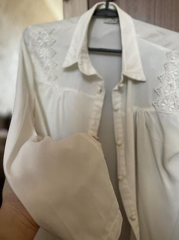 qadin koftalari 2019: Ağ rəngli qadın köynəyi.Yenidir,ütüyə ehtiyacı olmur,pambıqdı,Çox — 3