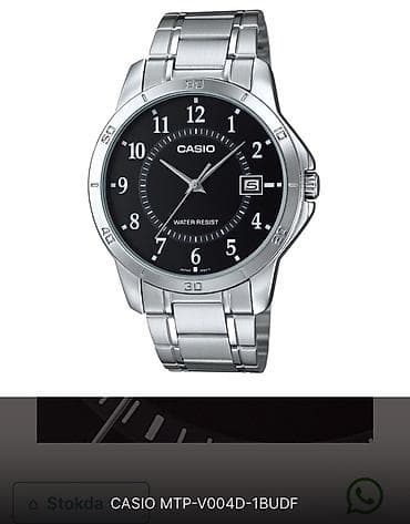saat sport: Casio MTP-V004D-1BUDF kişi qol saatı - Korpus və qolbaq: paslanmayan — 2
