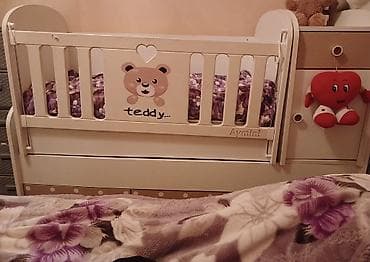 hava doşəyi: Oğlan və qız üçün, Dördbucaq, Beşik, Matras ilə, Yellənmə mexanizmsiz — 4