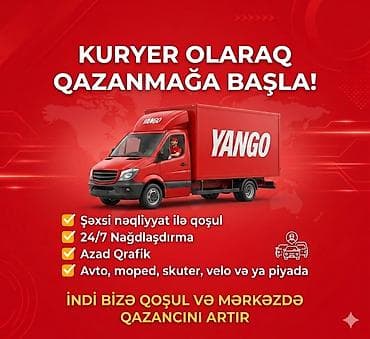 Moped | Moto | Velo | Skuter | Avtomobil | Yük maşını | Piyada işləmək