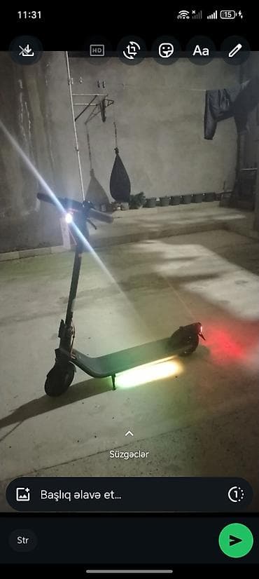 elektron samokat: Yeni Elektrik samokat 8", > 1000 Vt, 26 - 35 km/s, Pulsuz çatdırılma — 8