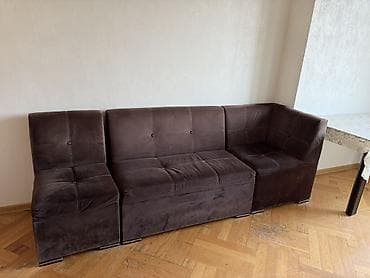 Künc divan, Açılmayan, Bazasız, Vеlur parça, Çatdırılma yoxdur