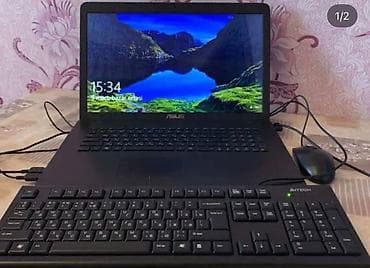 notebook satiram: ASUS noutbuk + A4Tech xarici klaviatura və simli siçan dəsti Texniki — 1
