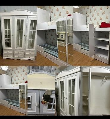 Oğlan və qız üçün, İşlənmiş, İkinəfərlik çarpayı, Dolab, Yazı masası