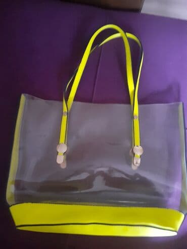qaşlı çanta: Сумка прозрачная, можно через плечо, в нормальном состоянии — 2