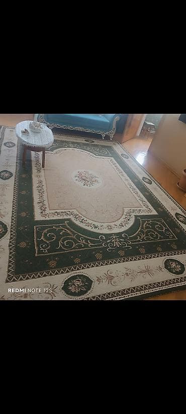 qədimi xalca alışı: Klassik üslublu xalça eni 3 uzunu 4 metr - Rənglər: tünd yaşıl, krem — 1