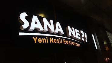 Reklam İşiqlı hərflər Elektron tablo Logo