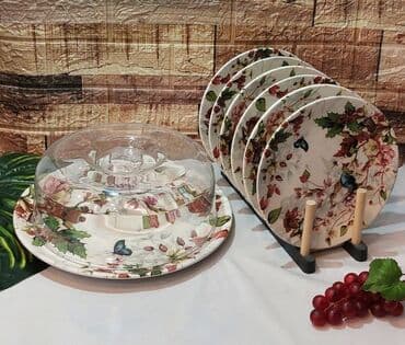 gilan pastellik parcalar: Tort və şiriniyyat qabı, rəng - Bej — 2