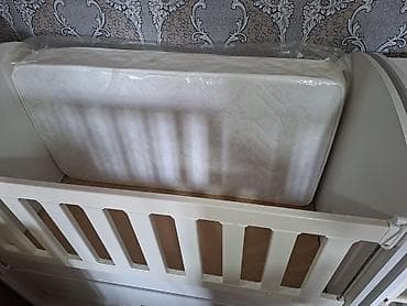 akustik panel: Oğlan və qız üçün, İşlənmiş, Dördbucaq, Beşik, Matras ilə, Yellənmə mexanizmsiz — 8