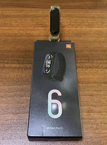 xiaomi miband: Xiaomi Mi Smart Band 6 fitnes qolbağı - 1.56” tam ekran AMOLED — 2