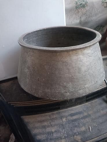 manqal şişi: Qazan, rəng - Boz, Mis, 5 l, 34 sm — 2