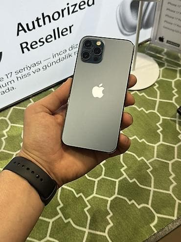 samsung a12 islenmis: IPhone 12 Pro, 256 GB, Pacific Blue, Face ID — 2