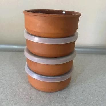 telefon qabi: Gil küp/saçaq dəsti – kiçik həcmli bişmiş gil qablar Məhsul təsviri — 7